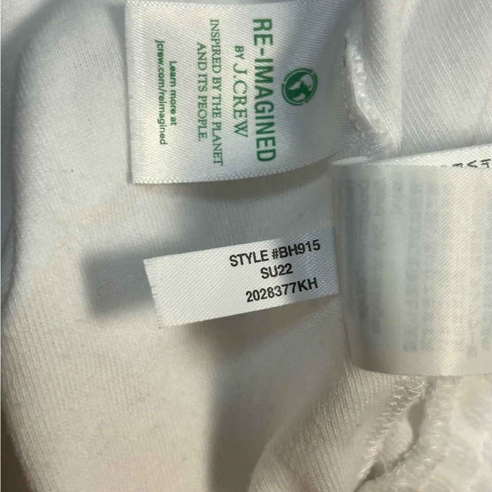 J Crew Smocked Towel Terry Tank Top White‎